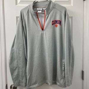 Clemson Gray Quarter-Zip Pullover